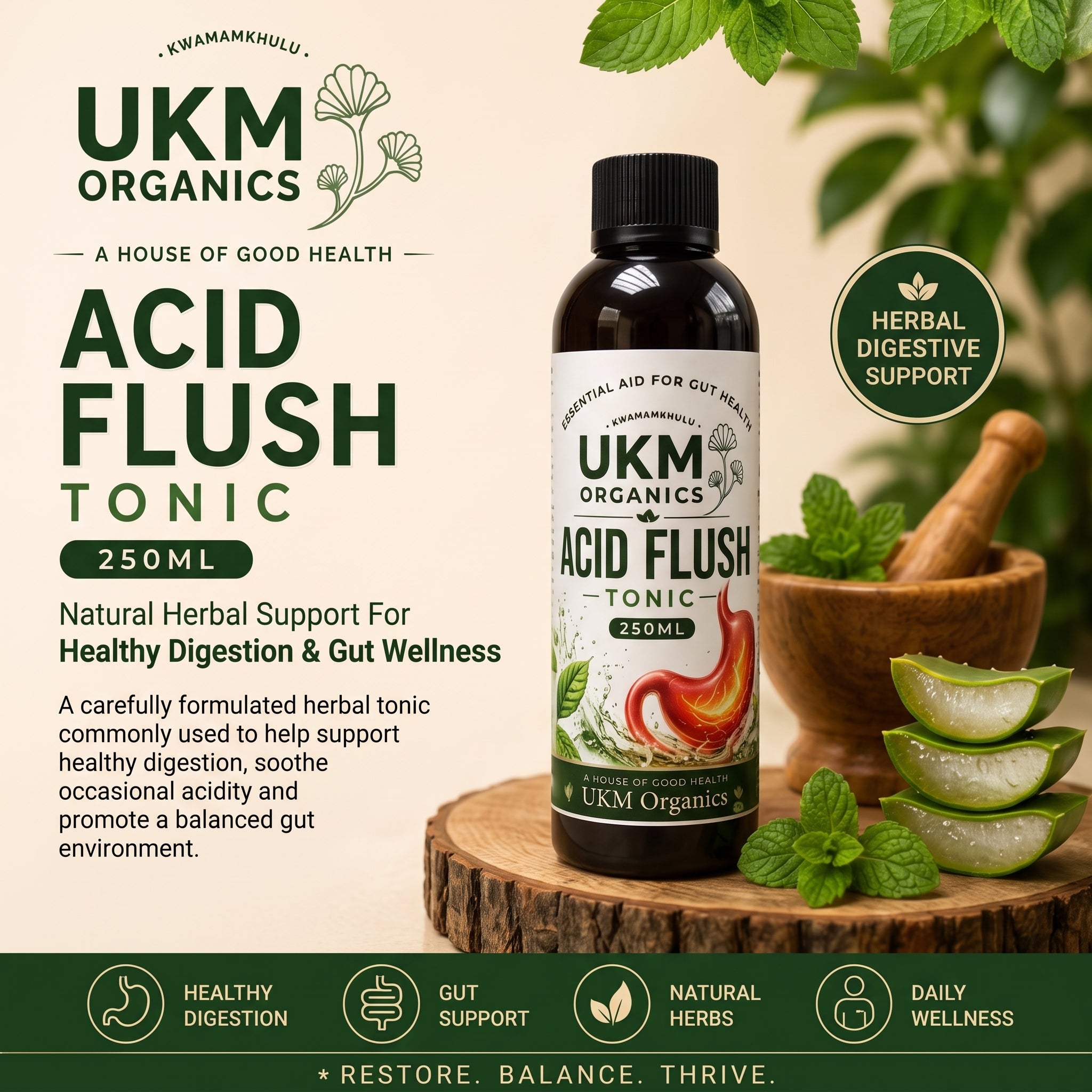 UKM Organics Acid Flush Tonic