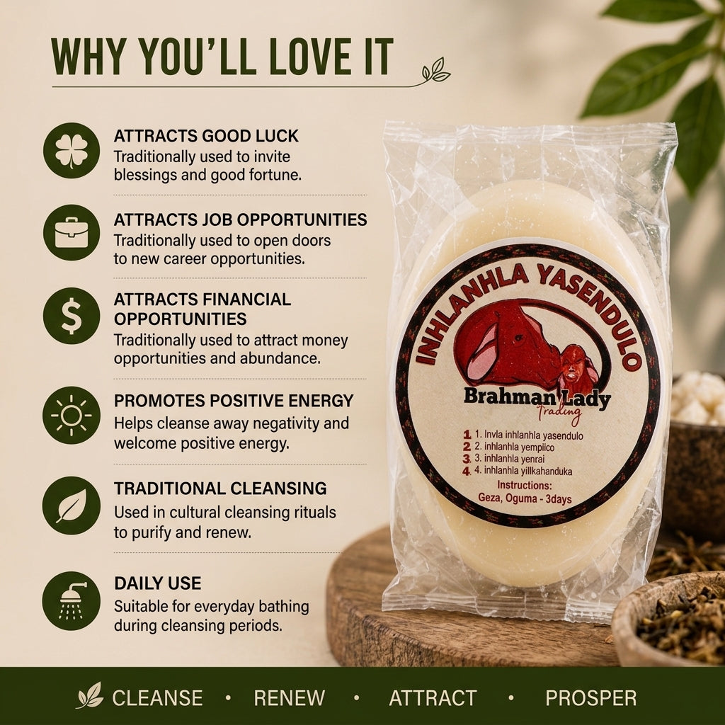 Inhlanhla Yasendulo Traditional Cleansing Soap