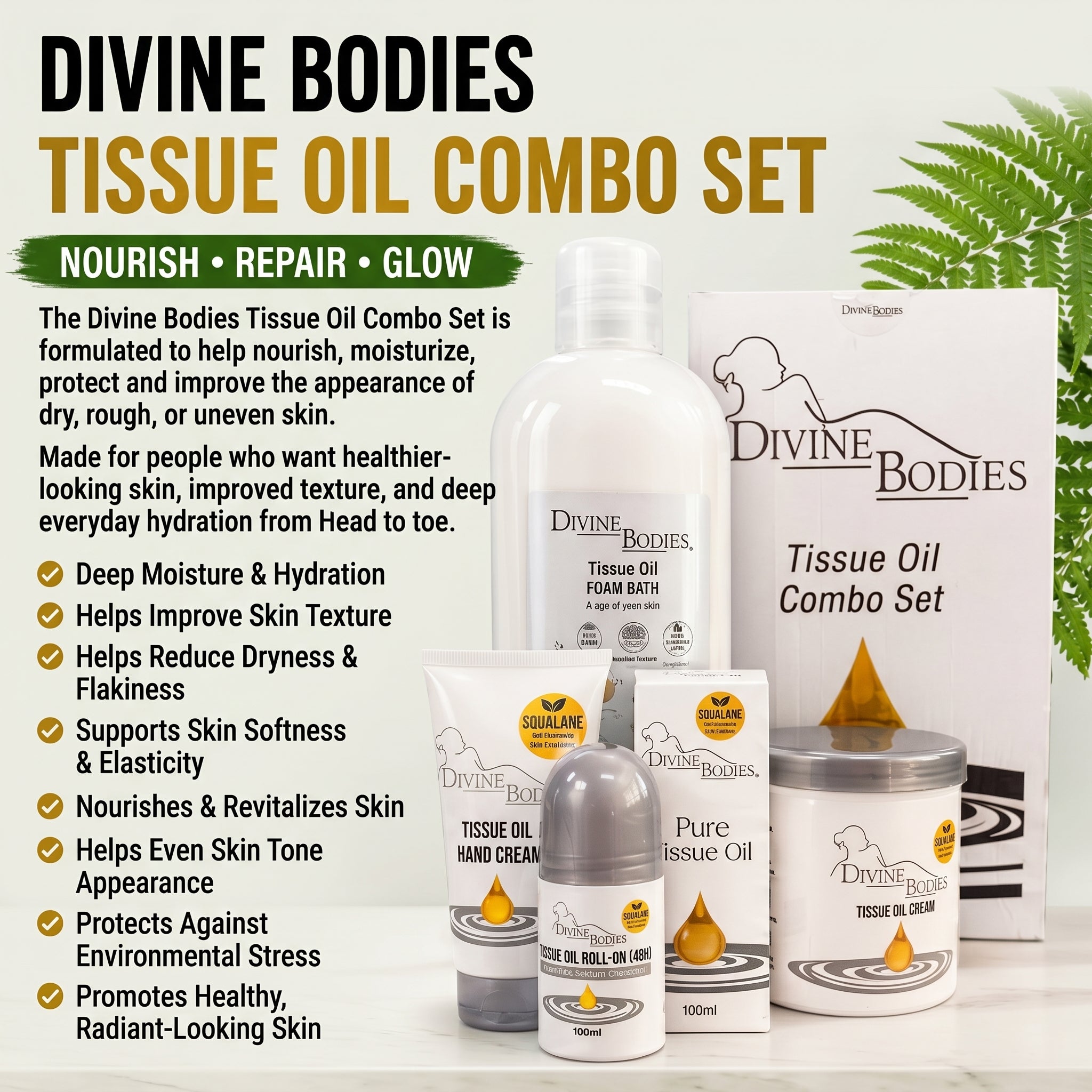 DIVINE BODIES TISSUE OIL COMBO SET