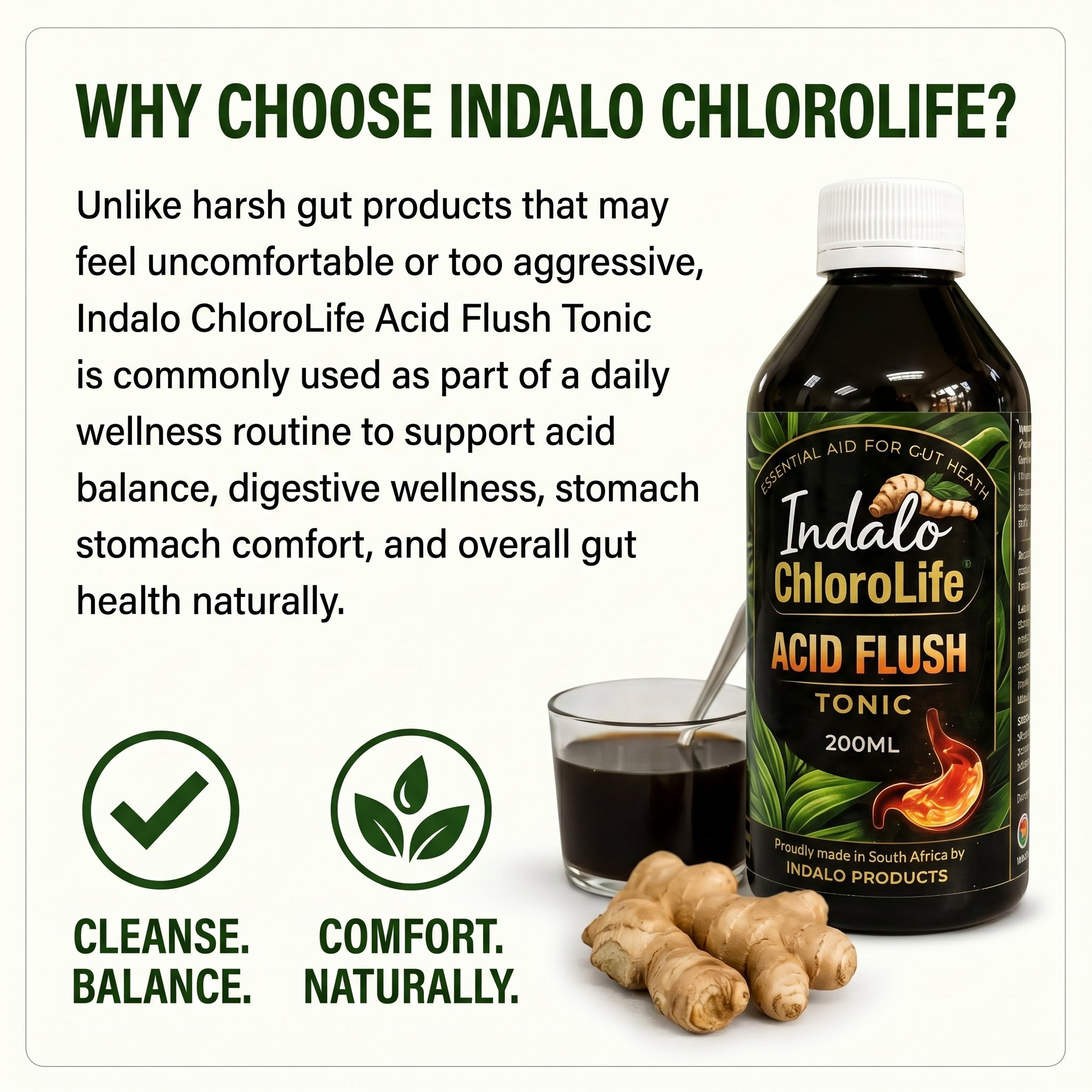 INDALO CHLOROLIFE ACID FLUSH TONIC