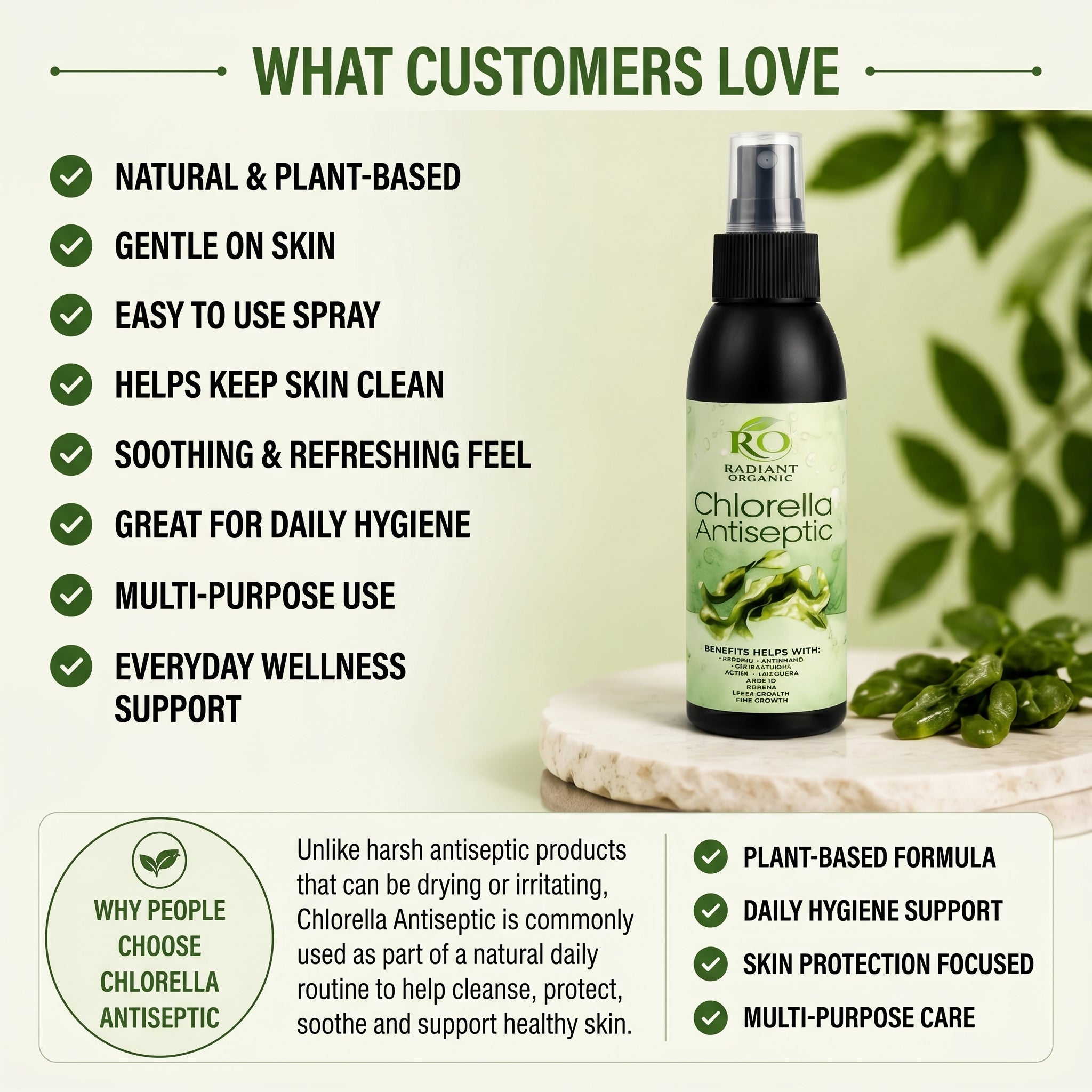 CHLORELLA ANTISEPTIC