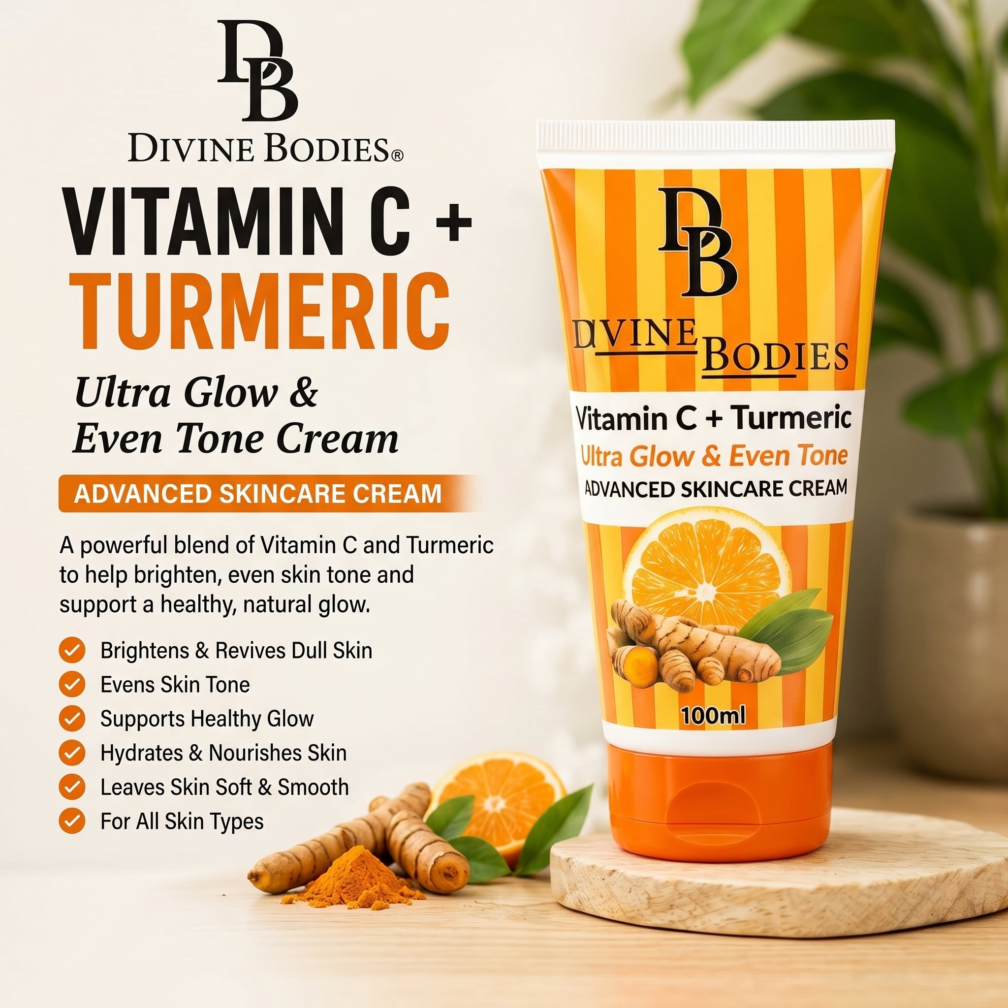 VITAMIN C + TURMERIC Ultra Glow & Even Tone Cream