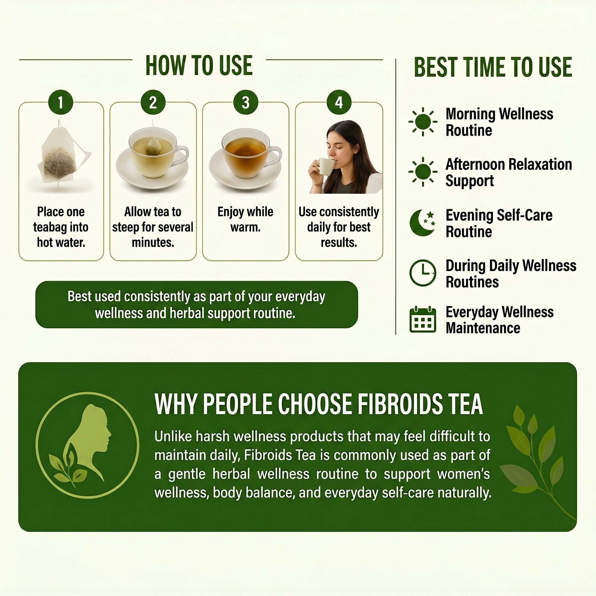 FIBROIDS TEA Herbal Wellness Tea