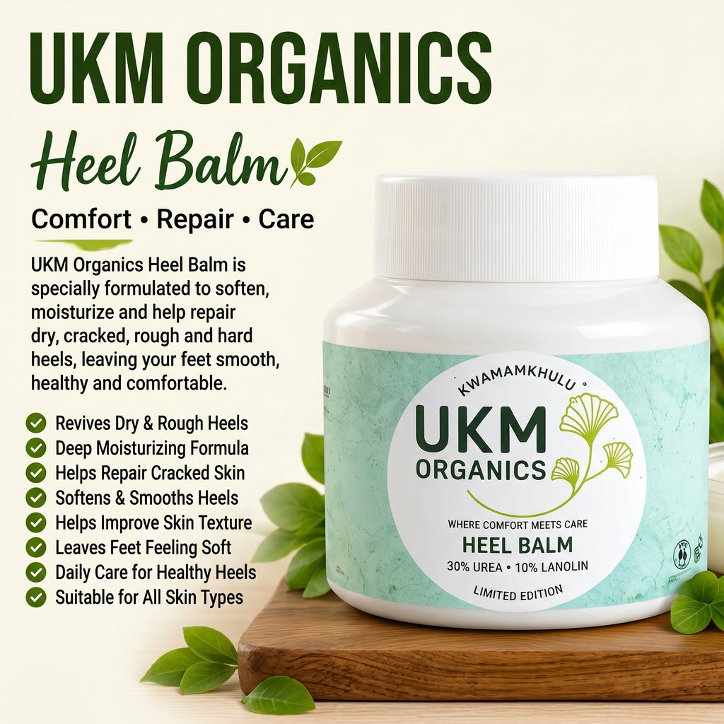 UKM ORGANICS™ Heel Balm — Deep Comfort Foot Care