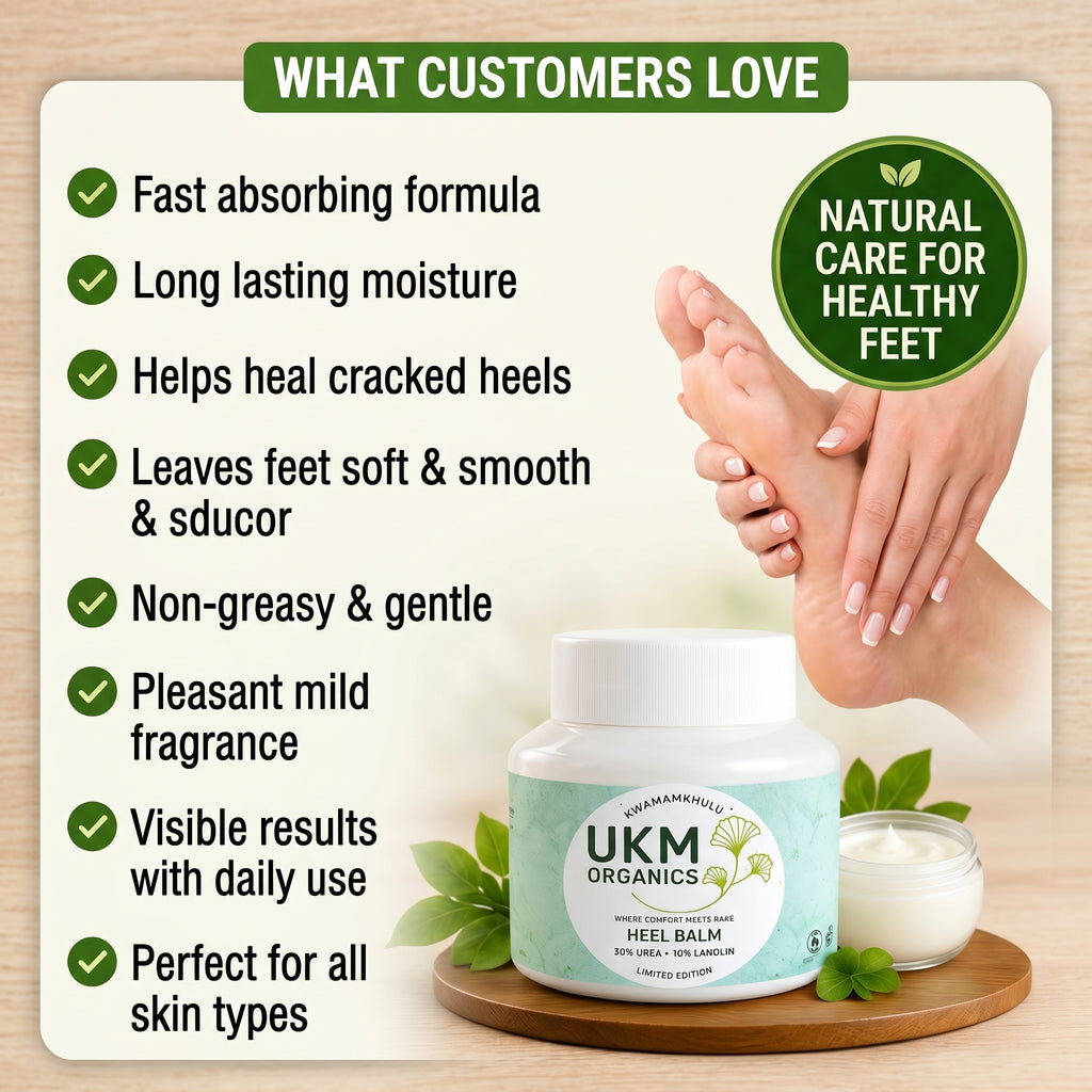 UKM ORGANICS™ Heel Balm — Deep Comfort Foot Care