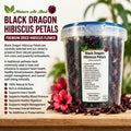 BLACK DRAGON HIBISCUS PETALS
