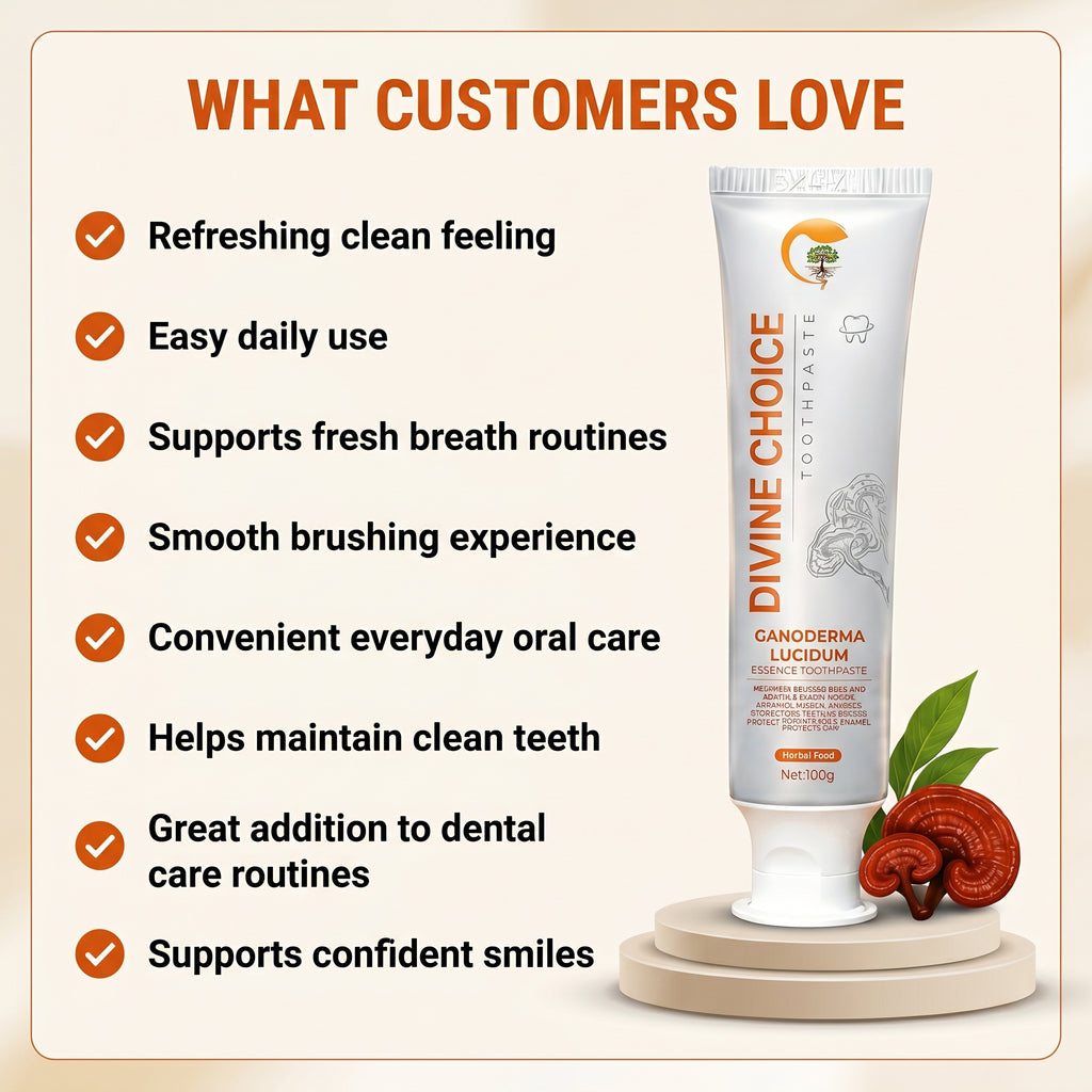 DIVINE CHOICE GANODERMA LUCIDUM TOOTHPASTE