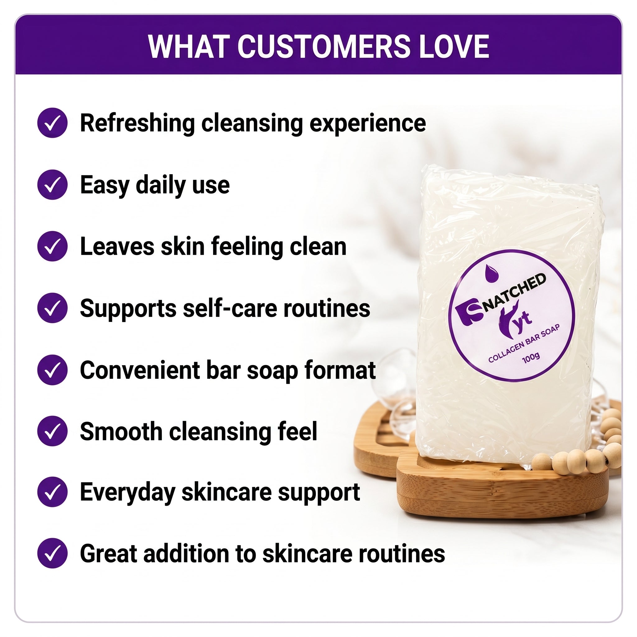 Snatched YT Collagen Bar Soap