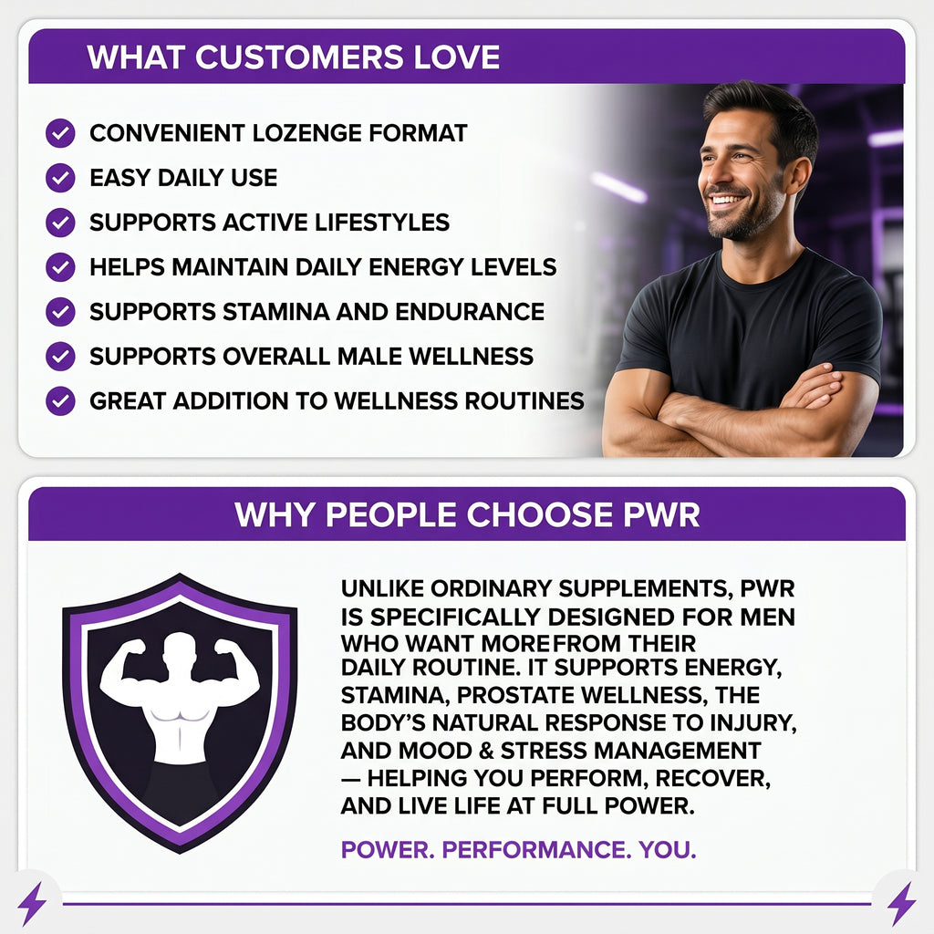 PWR - Men's Vitality & Performance Lozenges