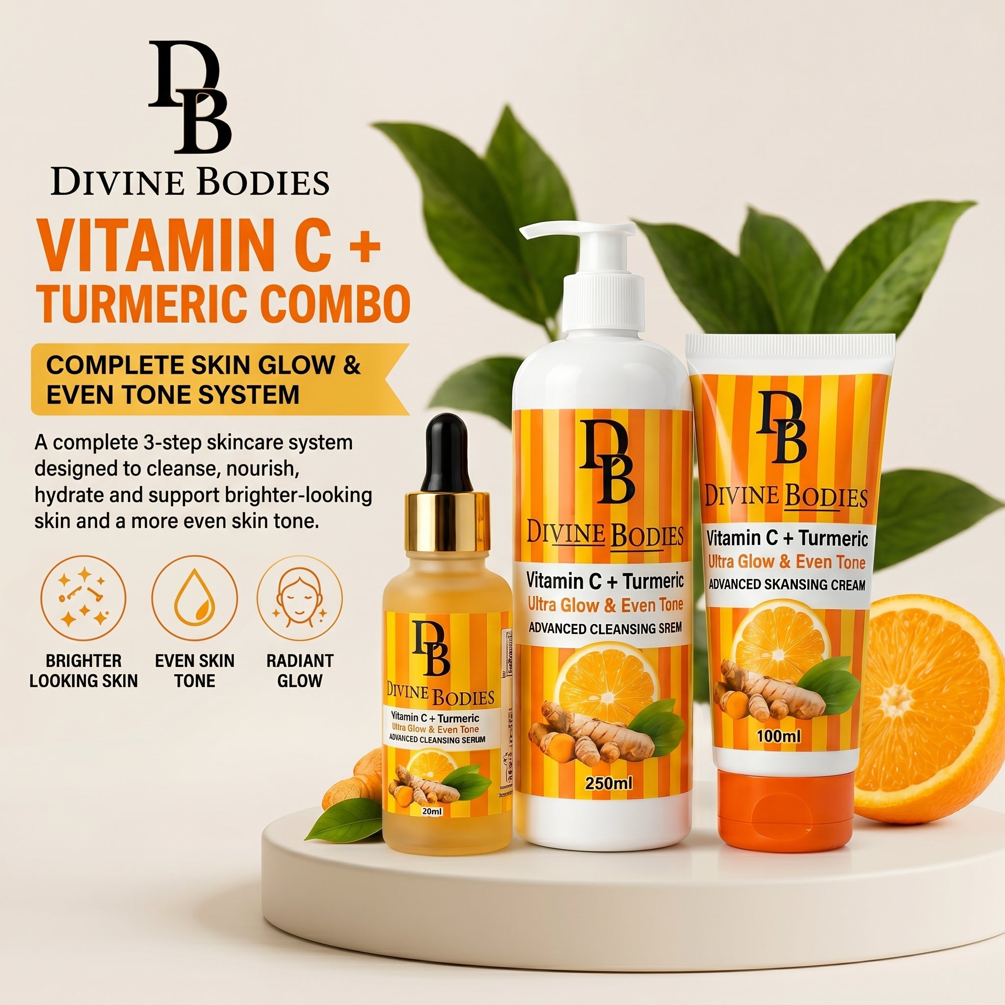 Divine Bodies Vitamin C + Turmeric Combo