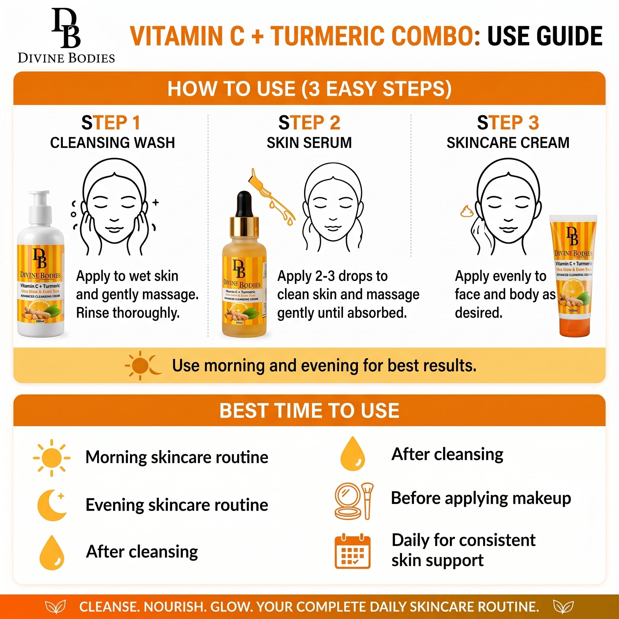 Divine Bodies Vitamin C + Turmeric Combo