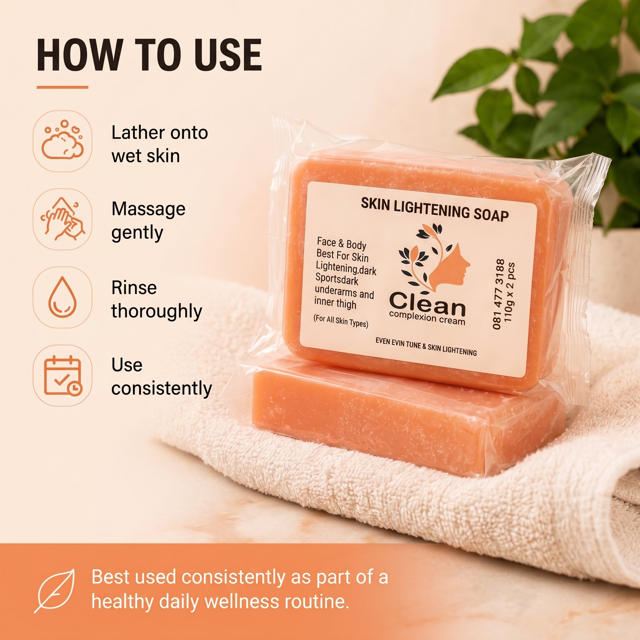 CLEAN COMPLEXION SKIN LIGHTENING SOAP