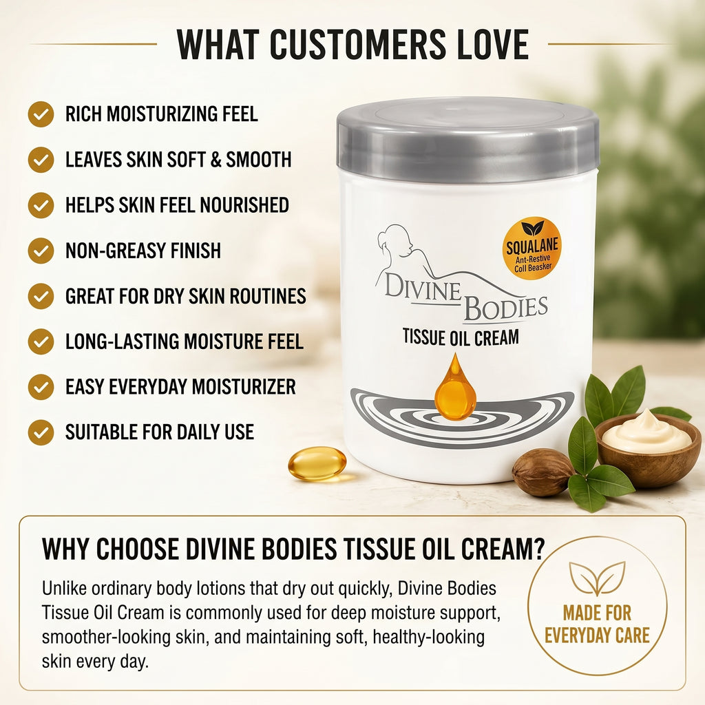 DIVINE BODIES TISSUE OIL CREAM