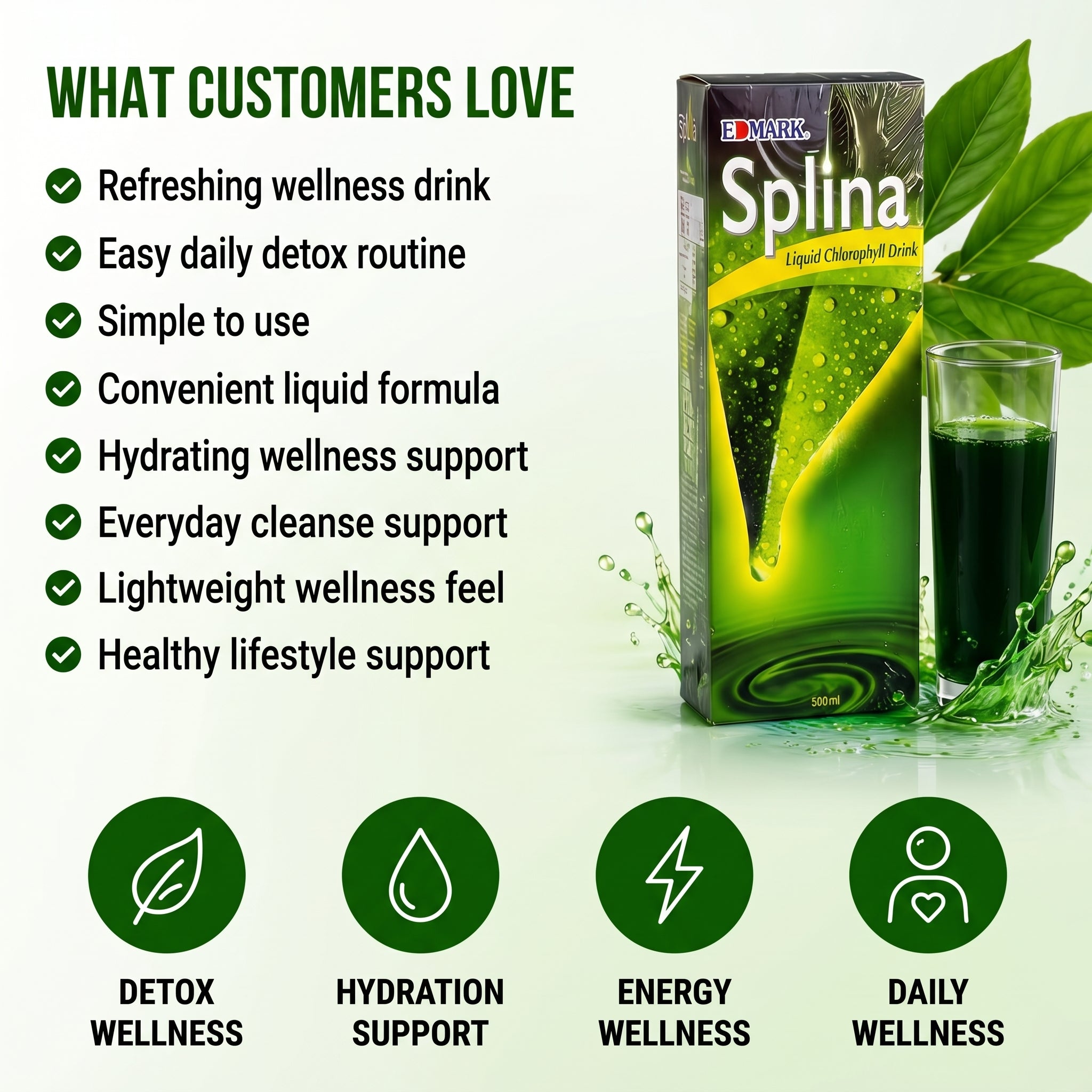 SPLINA LIQUID CHLOROPHYLL DRINK