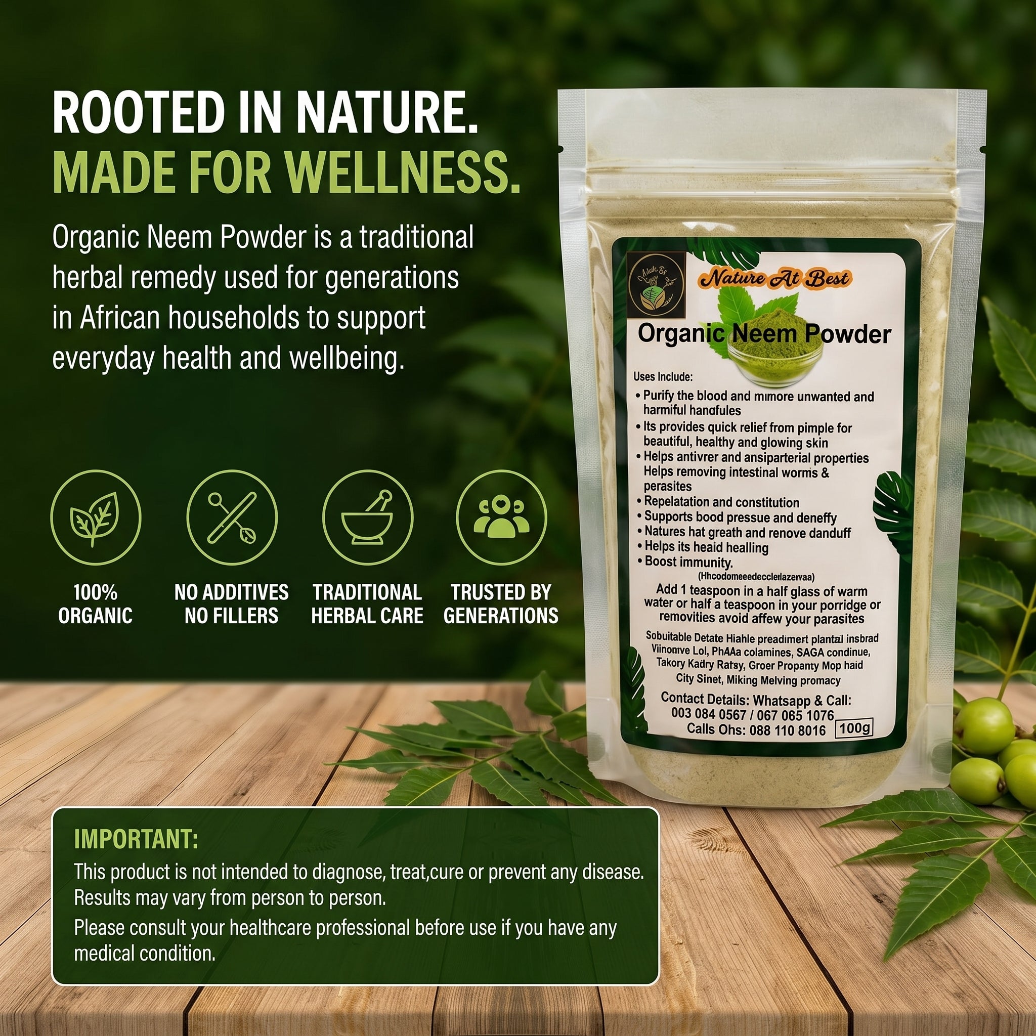 Organic Neem Powder