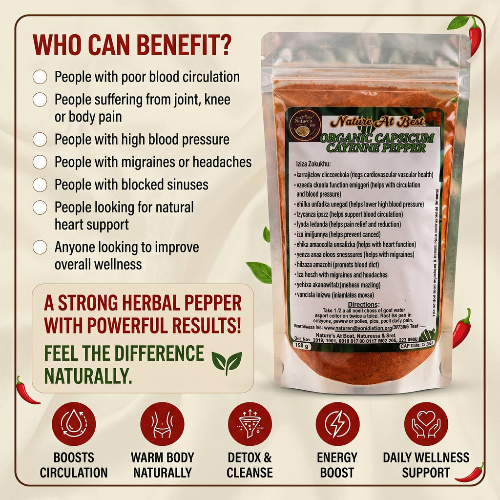 Organic Capsicum Cayenne Pepper