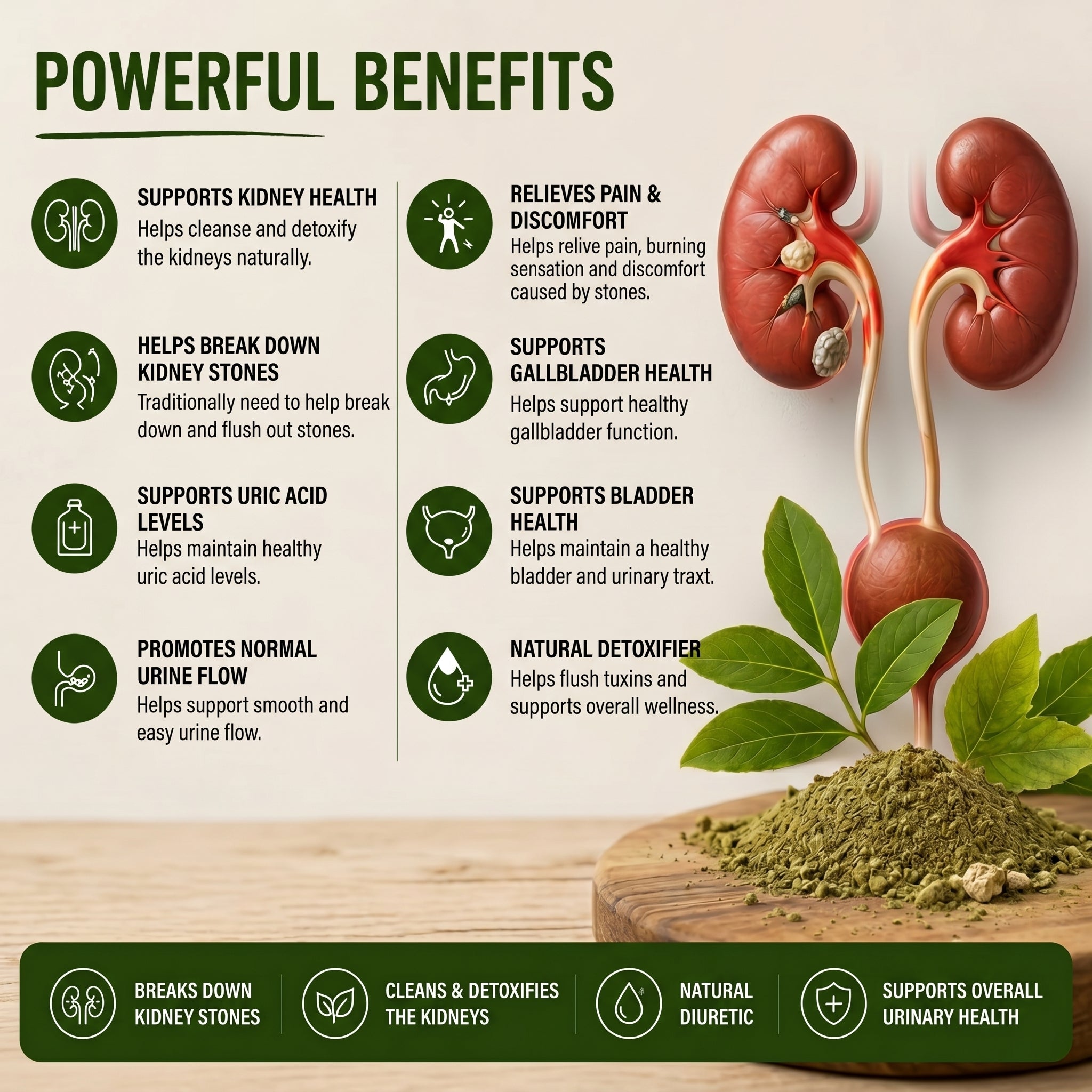 Organic Stone Breaker Powder