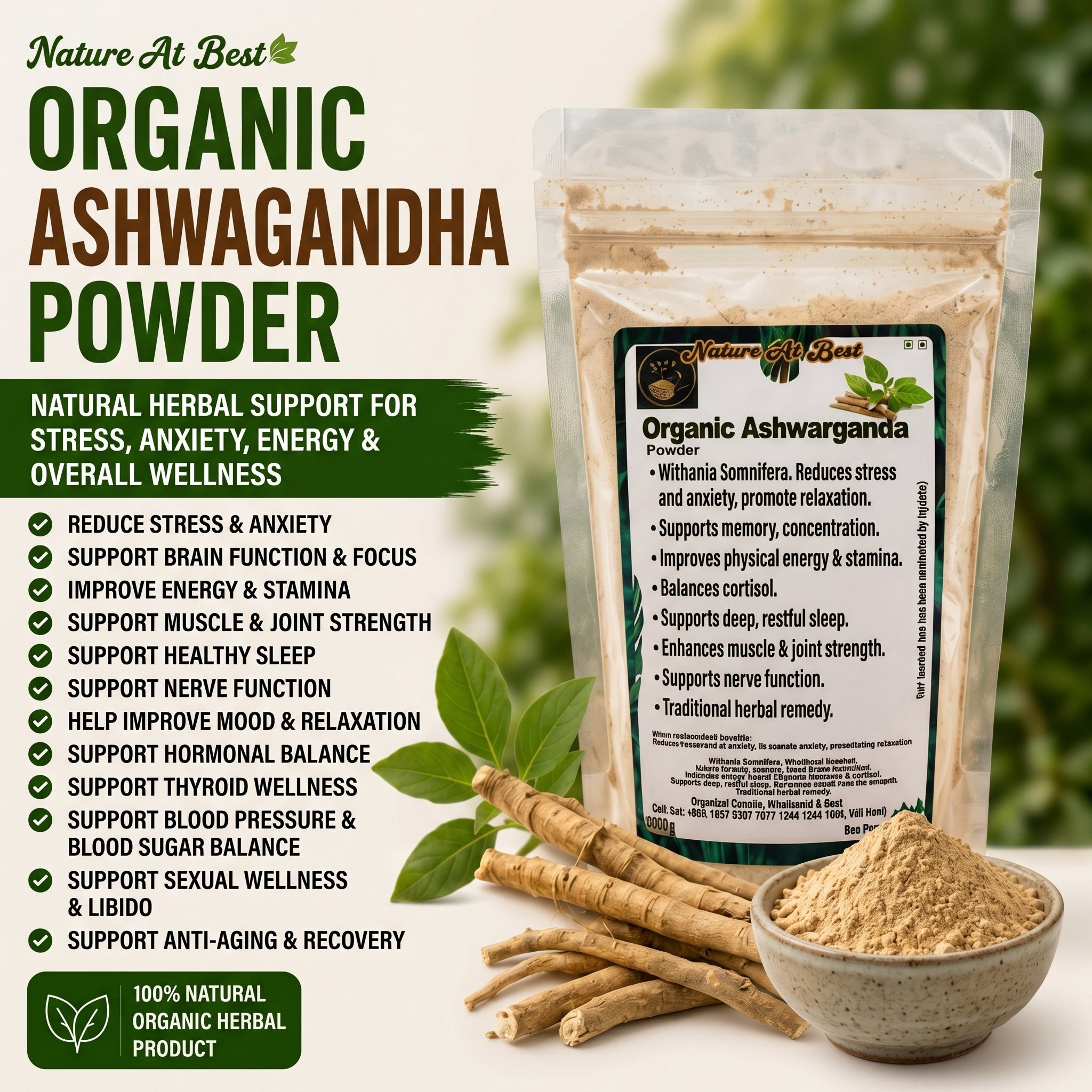 Organic Ashwagandha Powder