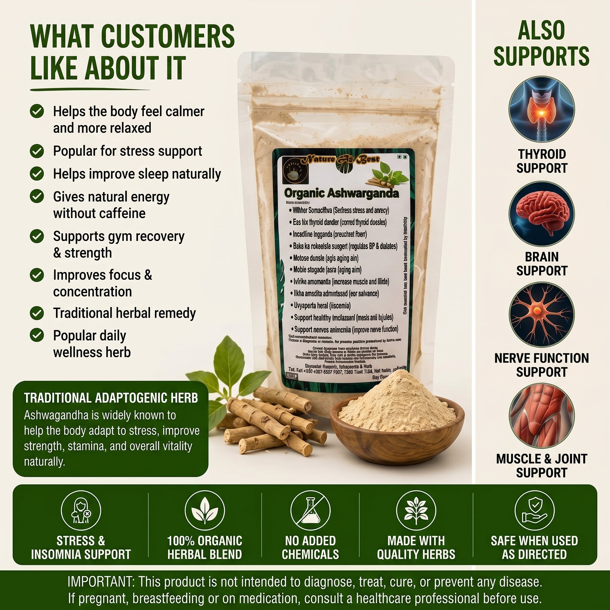 Organic Ashwagandha Powder