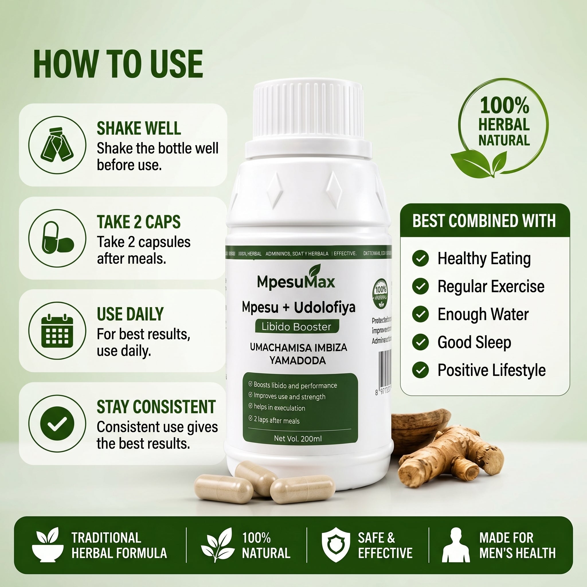 MpesuMax Mpesu + Udolofiya Libido Booster