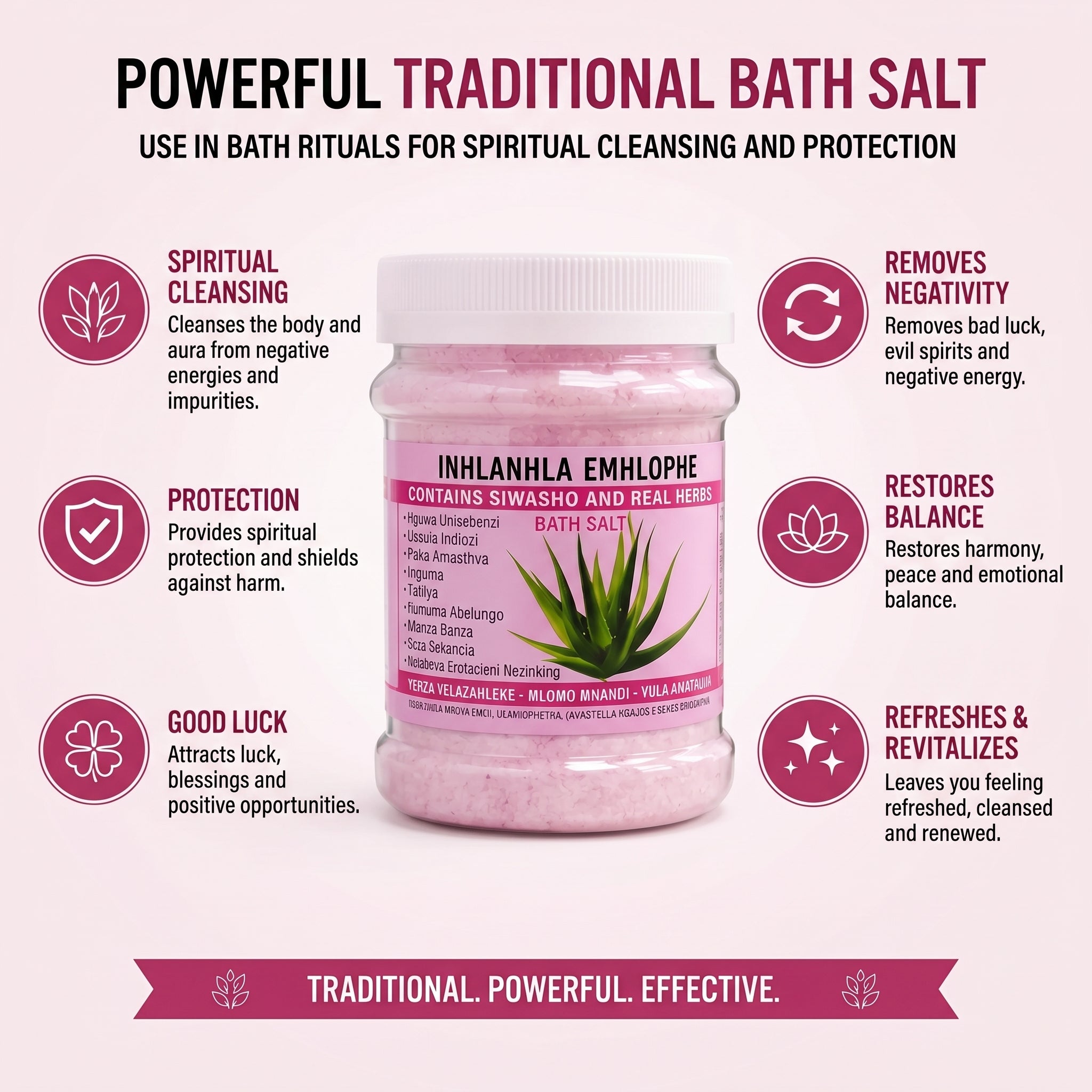 INHLANHLA EMHLOPHE BATH SALT