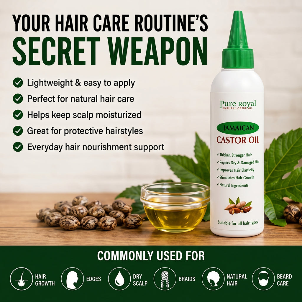 PURE ROYAL JAMAICAN CASTOR OIL