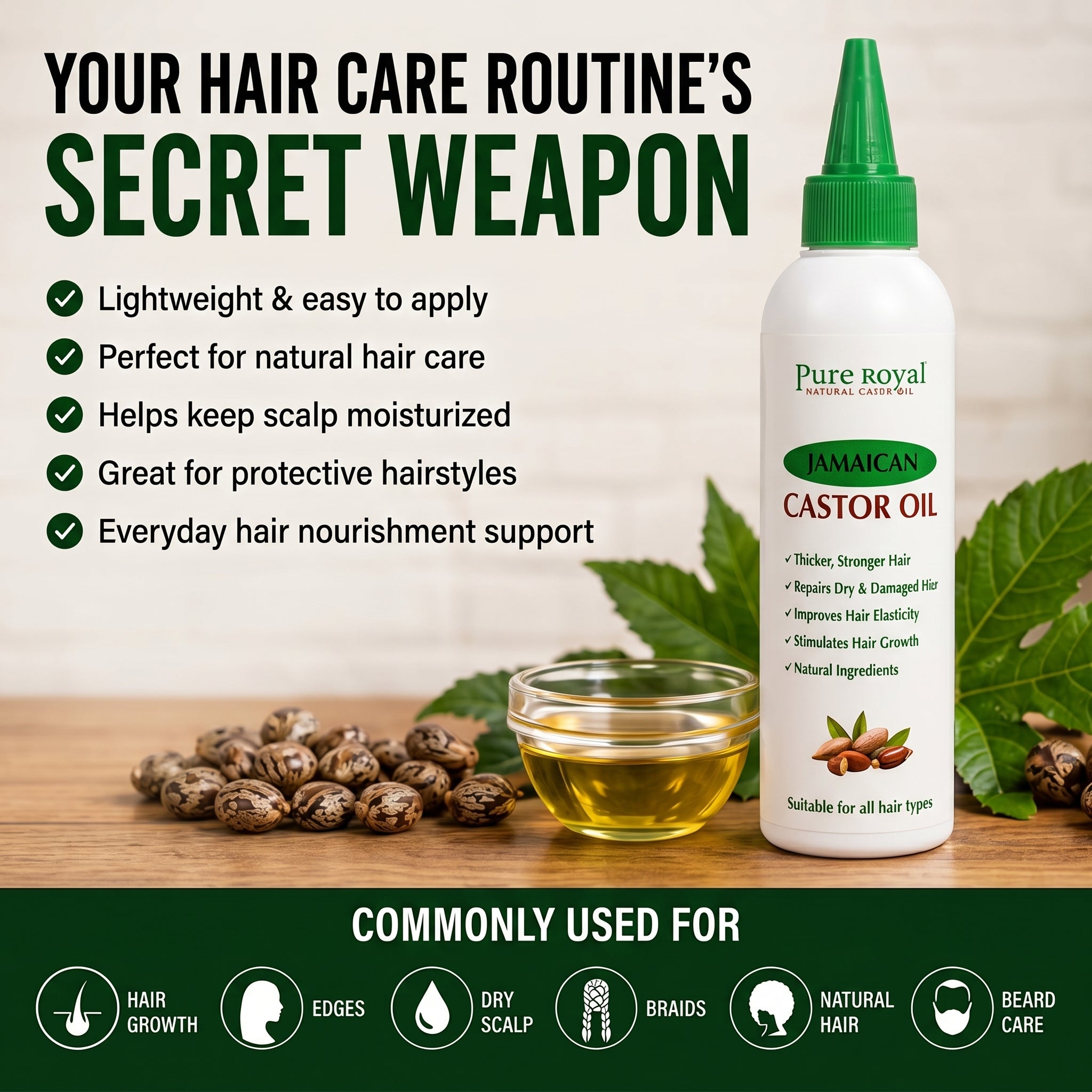 PURE ROYAL JAMAICAN CASTOR OIL